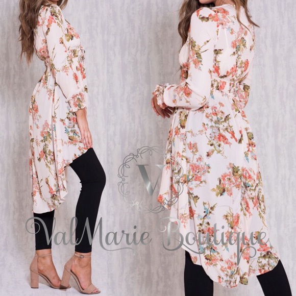 LAST 1! Gorgeous sheer blush kimono - Picture 2 of 2